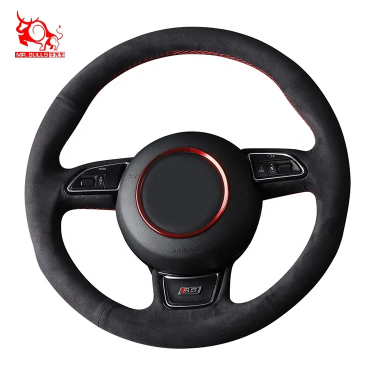 

Used cars PU leather Car Steering Wheel Cover for Audi A3, Customized color