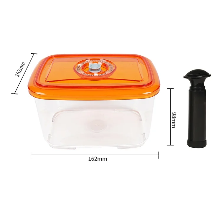 

BBS-1.3 Food Grade Plastic Airtight Vacuum Storage Boxes Vacuum Canister Container for Food Storage