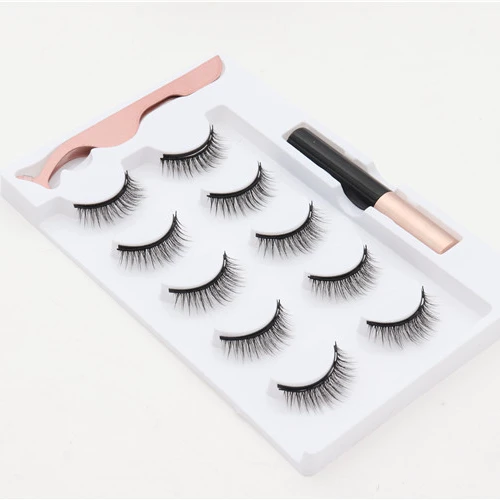 

Magnetic 3D False Eyelashes With Eyeliner Magnet Lash OEM Customizing Personal Logo Design Tweezers Wholesale Factory Samples