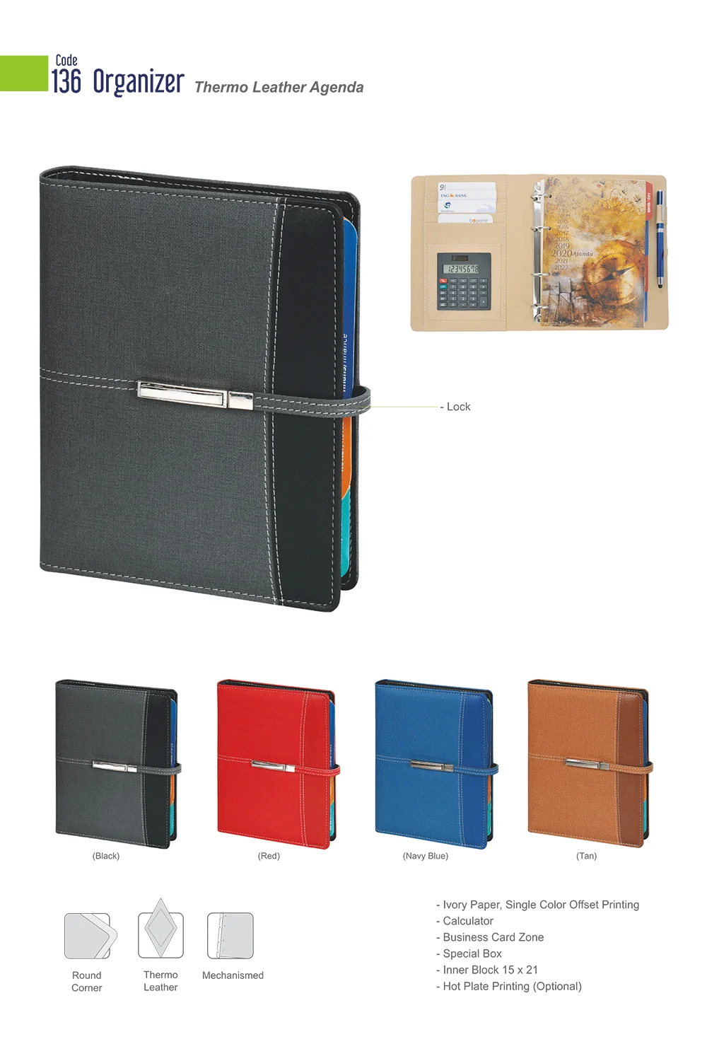 Custom 6 Ring Binder Notebook Leather Organizer Planner With Logo Printing Buy Custom 6 Ring 4655