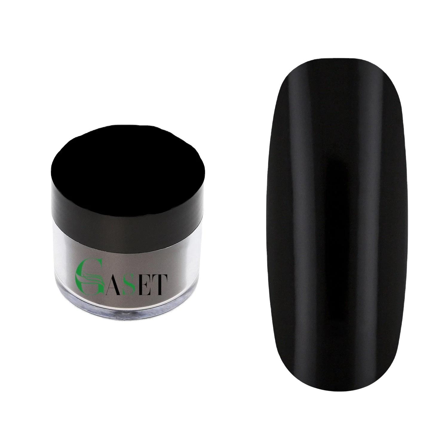 

Black nail dip powder 1 oz jar for nail salon, Color can be customize