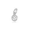 exclusive lovely 925 sterling silver om namah shivay symbol plain pendent charm