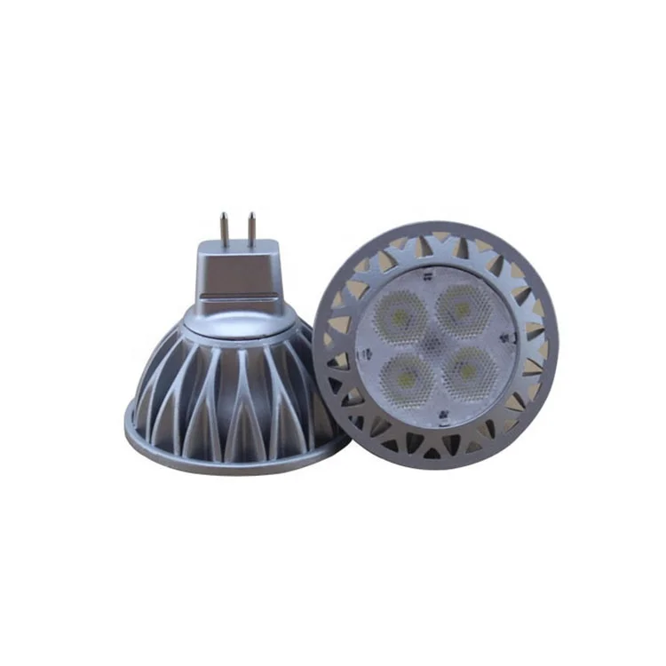 2years warranty standard size diameter 50mm height 49mm cheap MR16 220V 5W 6W led spot light GU5.3