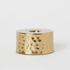 Metal Gold Hammered Candlestick