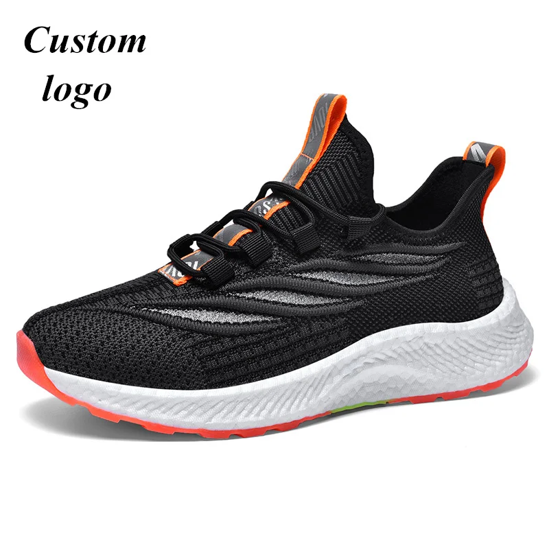 

Wholesale Factory Price white woven fabric fashion new men casual shoes running men's sport shoes