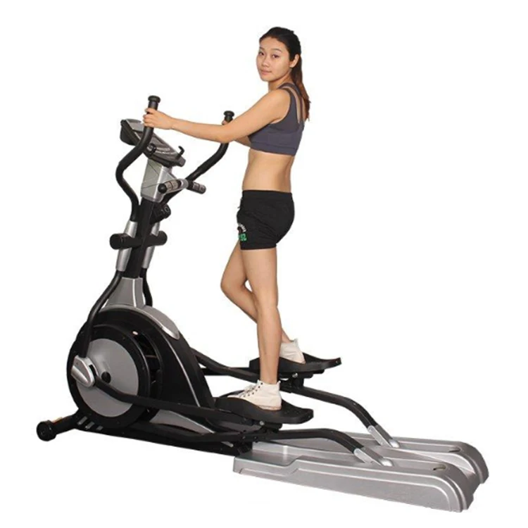 

Commercial Upright magnetic control exercise bike with 8 control devices fitness gym equipment, Black , white