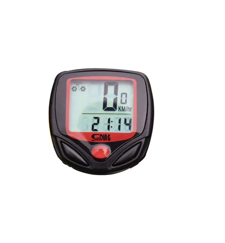 

Odometer Waterproof Cycle Bike Computer with LCD Display digital bicycle computer speedometer, Red+black