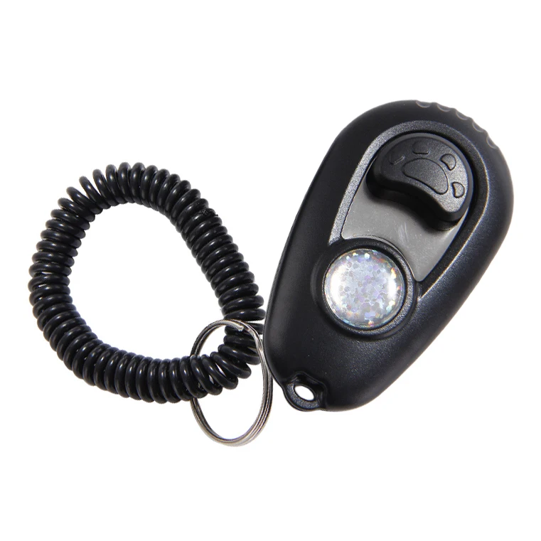 

Manufacture wholesale high quality Black Pet Training Clickers with wrist strap