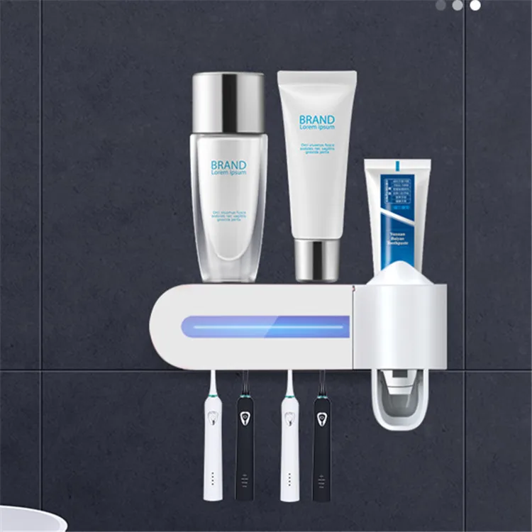 

Electric uv light sterilizer toothbrush holder wall mounted