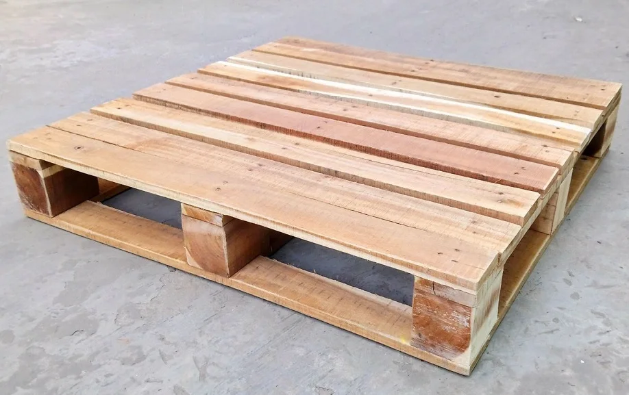 price four way entry wooden pallet/ double faced style and wood