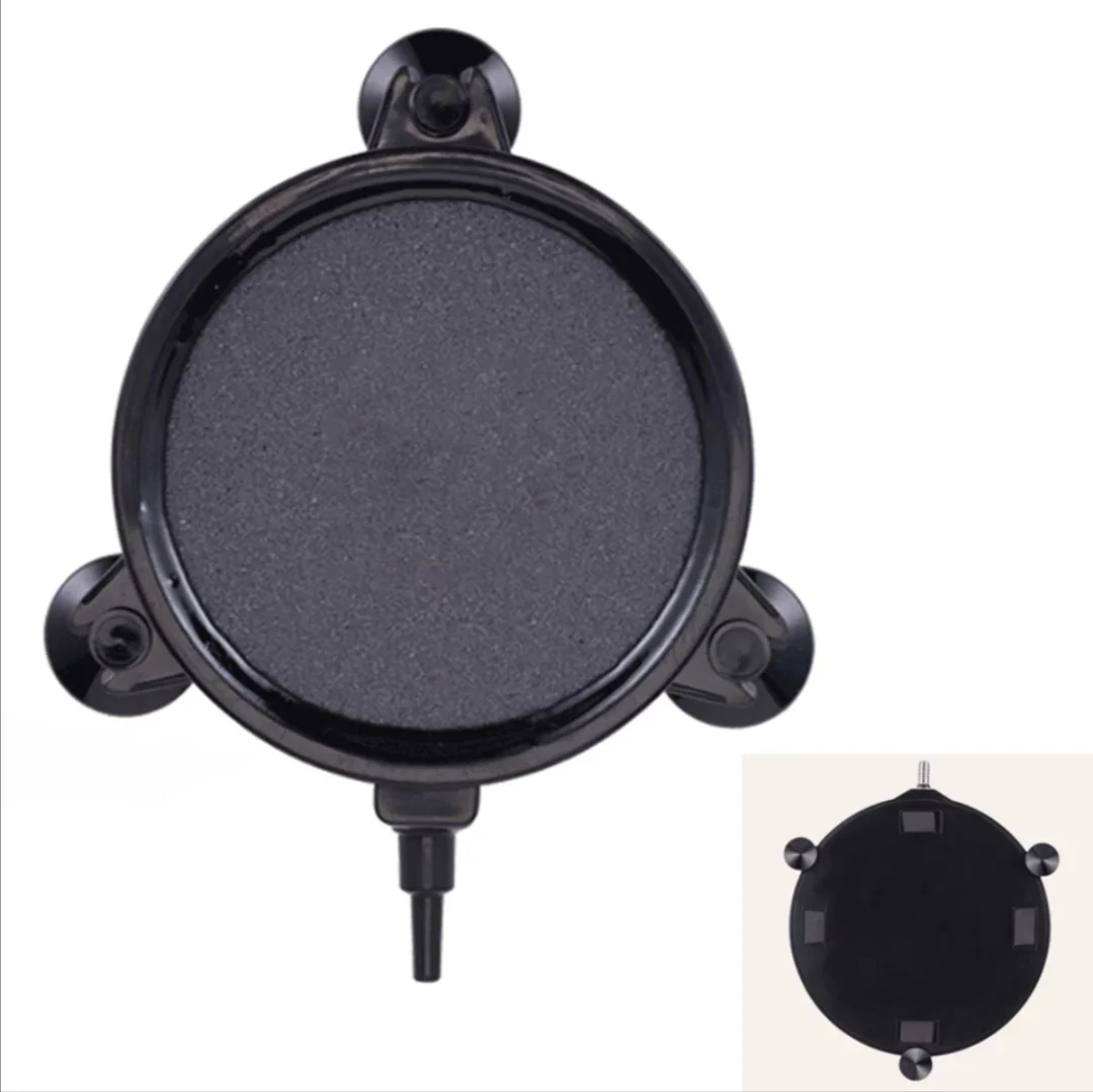

4" Air Stone Disc Bubble with Suction Cups for Hydroponics Pond Aquarium Fish Tank Air Pump Accessories