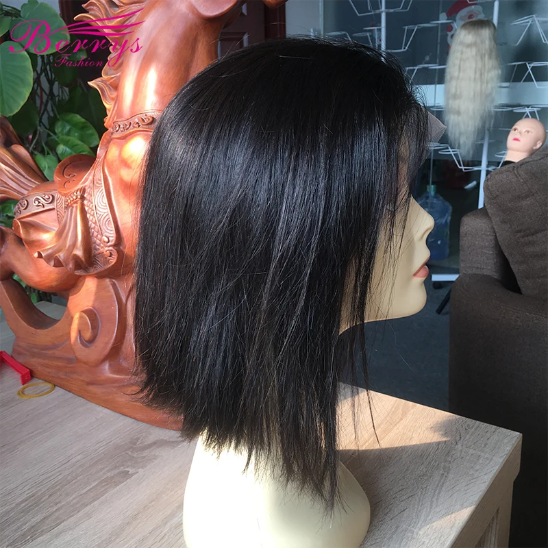 

Short Cut Bob Wigs 100% Virgin Hair Straight Lace 13x4 Frontal Units Human Hair Bob Wigs Human Hair Lace Front Bob 14inch