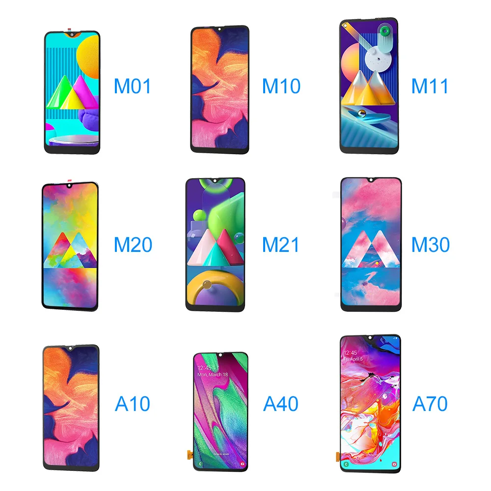 

Wholesale Price OEM OLED LCD TFT Mobile Phone LCDs for Samsung M01 M10 M11 M20 M21 M30 M30S M31S M51 LCD Touch Screen Display