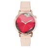 Nattito 2019 New trend and Hot sale adorable original ladies heart on dial minimalist skelton japan movement