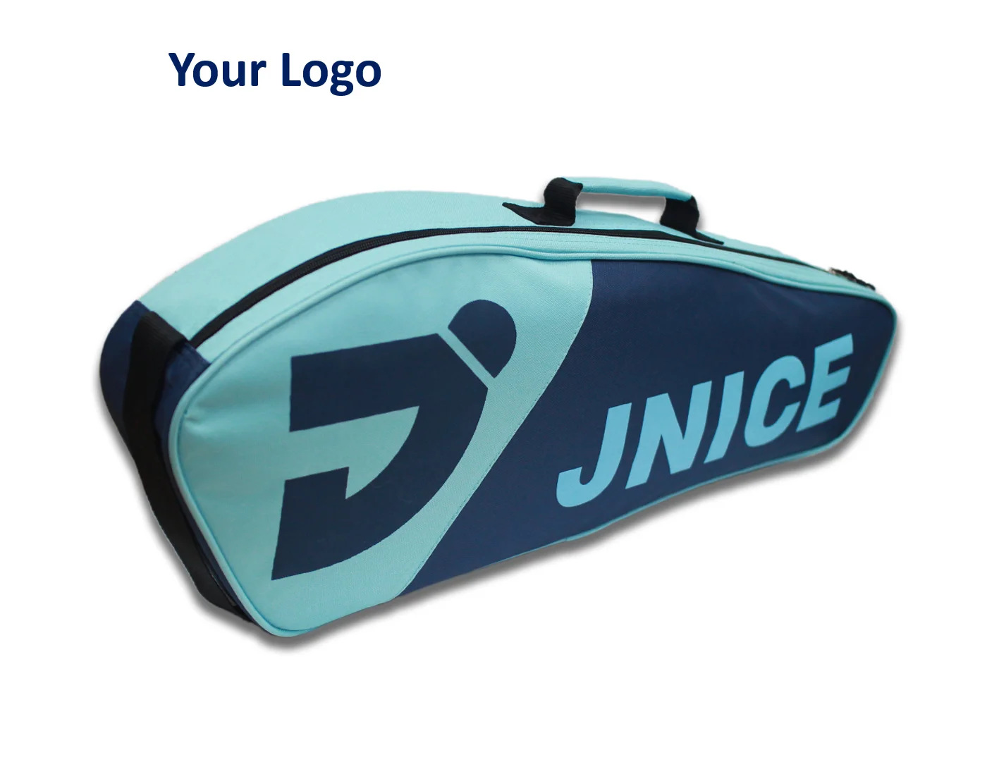 

pink customized logo badminton racket bag large, Blue green/pink