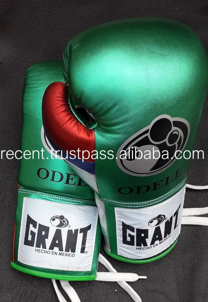 
Metallic Pearl leather Custom Made Boxing Gloves 