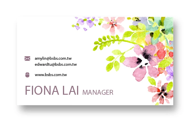 
Custom made Matte finished Paper Business card With UV Letter 