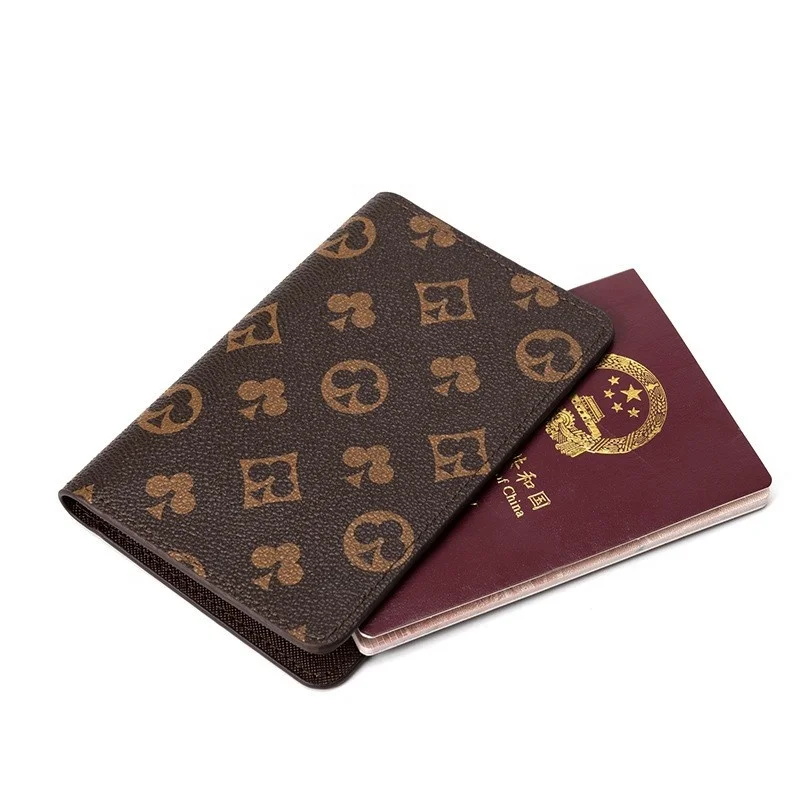 

Simple passport case me women pu leather wallet for document ticket driver card holder, 2 colors