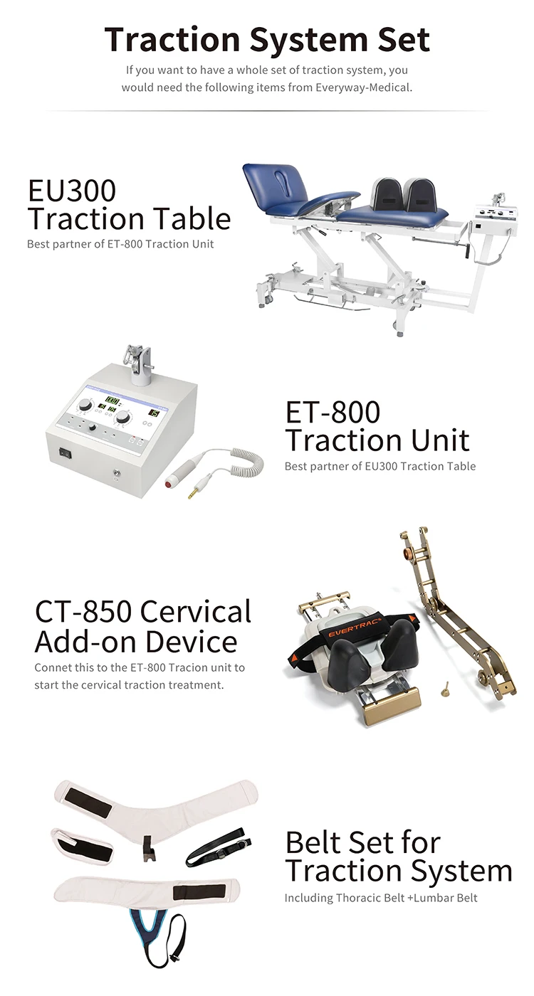 ET-800 Traction unit for lumbar and cervical traction