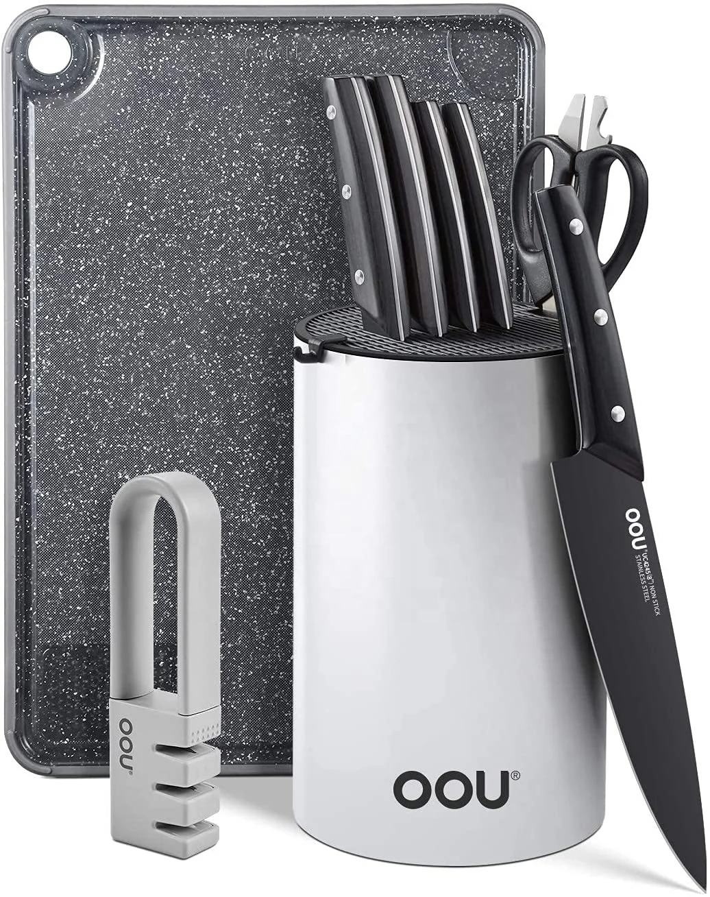 

OOU BO Oxidation Technology Patent Colored Black Series Black Kitchen Knife Stainless Steel