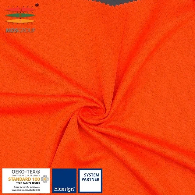 
POPULAR SPORTSWEAR CORE FABRIC FOR GARMENT 100% RECYCLE POLYESTER CIRCULAR KNIT SOFT MOCK EYELET 