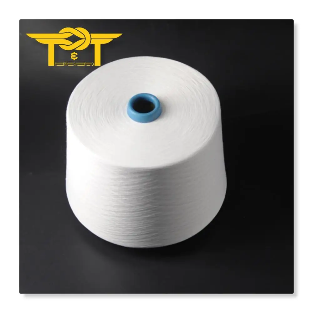 
Recycle Polyester yarn Spun for sewing weaving. tech ring yarn 20.1 competitive price 