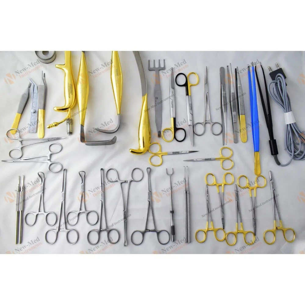 Tebbetts Breast Surgery Instruments Set Of 38pcs,Breast Augmentation ...