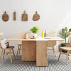 High quality nordic solid wood square shape dining table folding dinner table