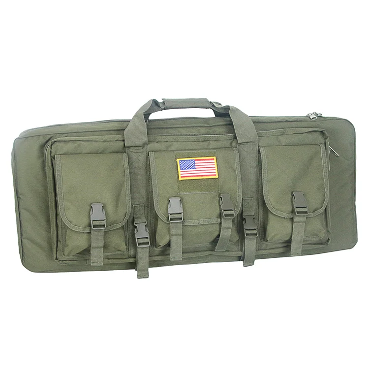 

Double Rifle Case Soft Bag Gun Case, Perfect for Rifle Pistol Firearm Storage and Transportation, Shooting Range Rifle Gun Bag, Od green-gun bag