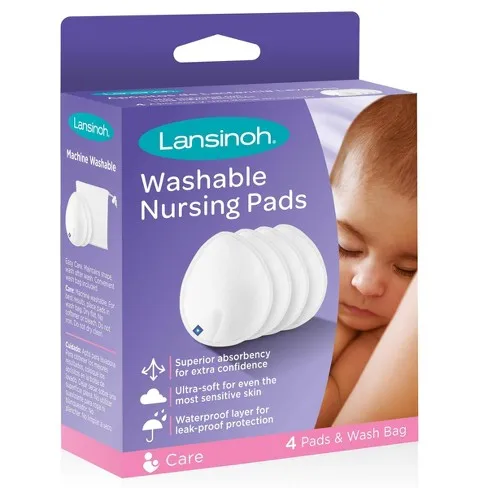 lansinoh washable nursing pads-pack of 4