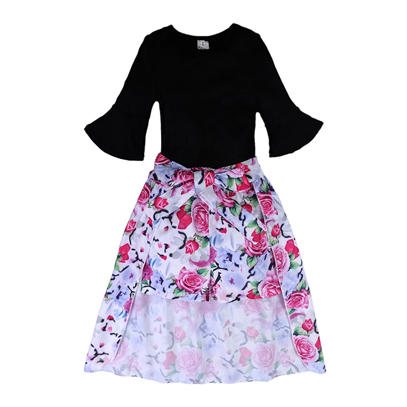 

New Design Oem High Quality Cute Baby Girl Organic Cotton Floral Boutique Clothing, Fuchsia cute baby clothes