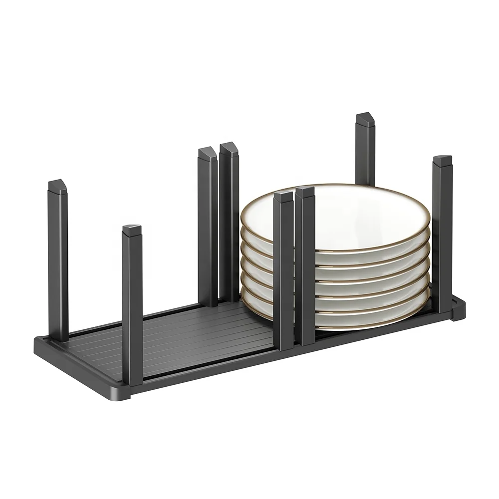 

Dish storage rack plates organisation racks aluminum stacking organizer new arrival 2021