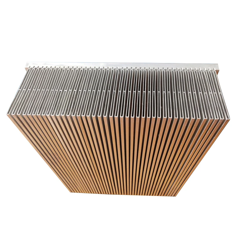 
Chinese high power stacked hollow sheet insert aluminum heatsink 500(W)*130(H)*400(L)mm 