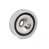 N42 20mm Dia Neodymium Magnetic Fish Hooks with rin Countersunk Pot Magnets Ni-plated - 9kg Pull Force
