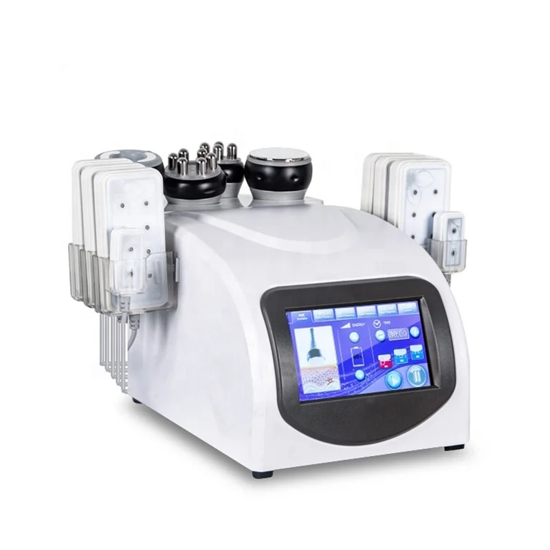 

6 In 1 Ultrasonic Cavitation Vacuum Fat loss Radio Frequency Lipo Laser RF liposuction Slimming Machine