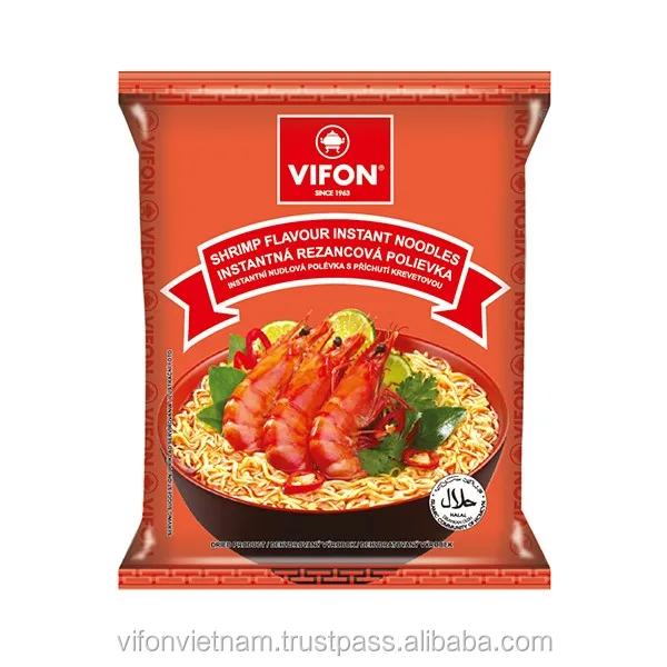 Instant Noodles with Shrimp Flavour VIP.