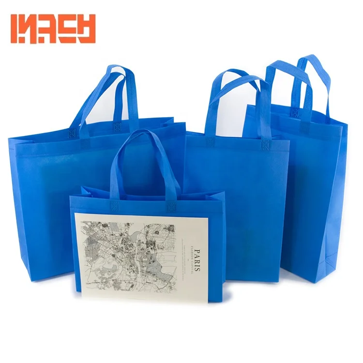 

Custom Logo Print Supermarket ECO Reusable Shopping Tote bag Non woven, Customized color