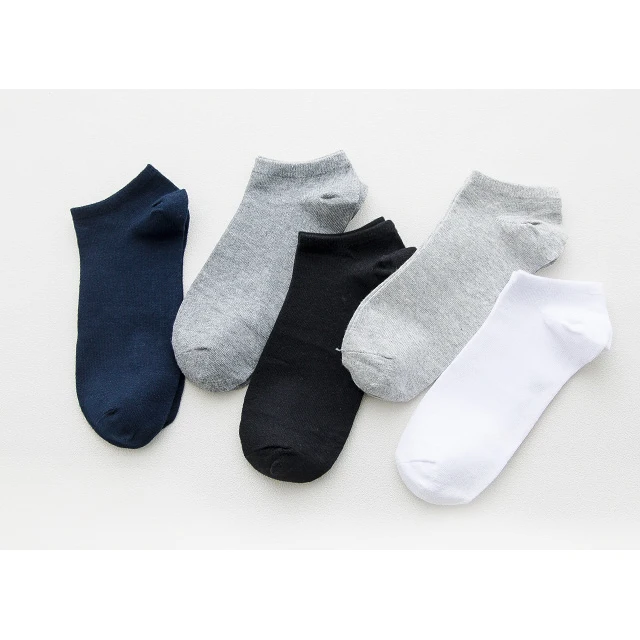 

2021 Hot Sale 180tian Man Cotton Short Low Cut No Show Ankle Socks for Men, Black