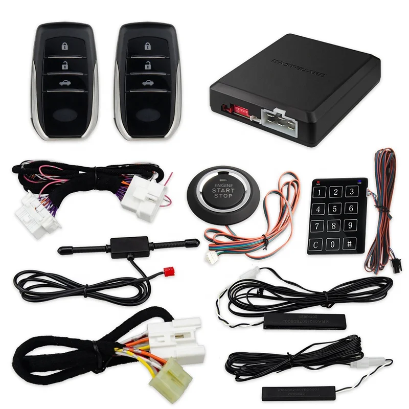 

EASYGUARD Plug & Play CAN BUS fit for Corolla 2010-2013 PKE car alarm system remote starter push button start smart key