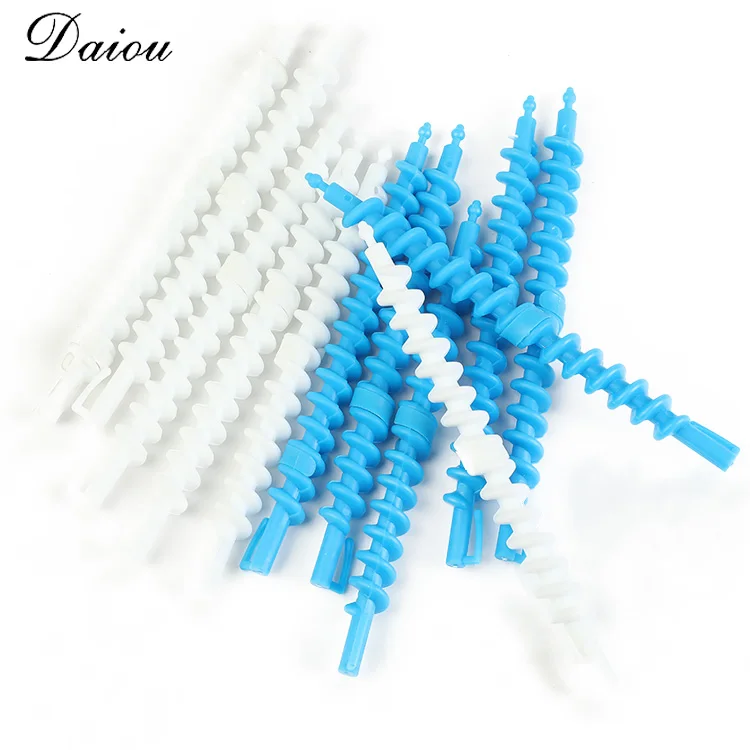 

Factory directly Wholesale 14mm Thread Curling Bar Barbers Hairdressing Styling Hair Rollers Plastic Spiral Hair Perm Rods