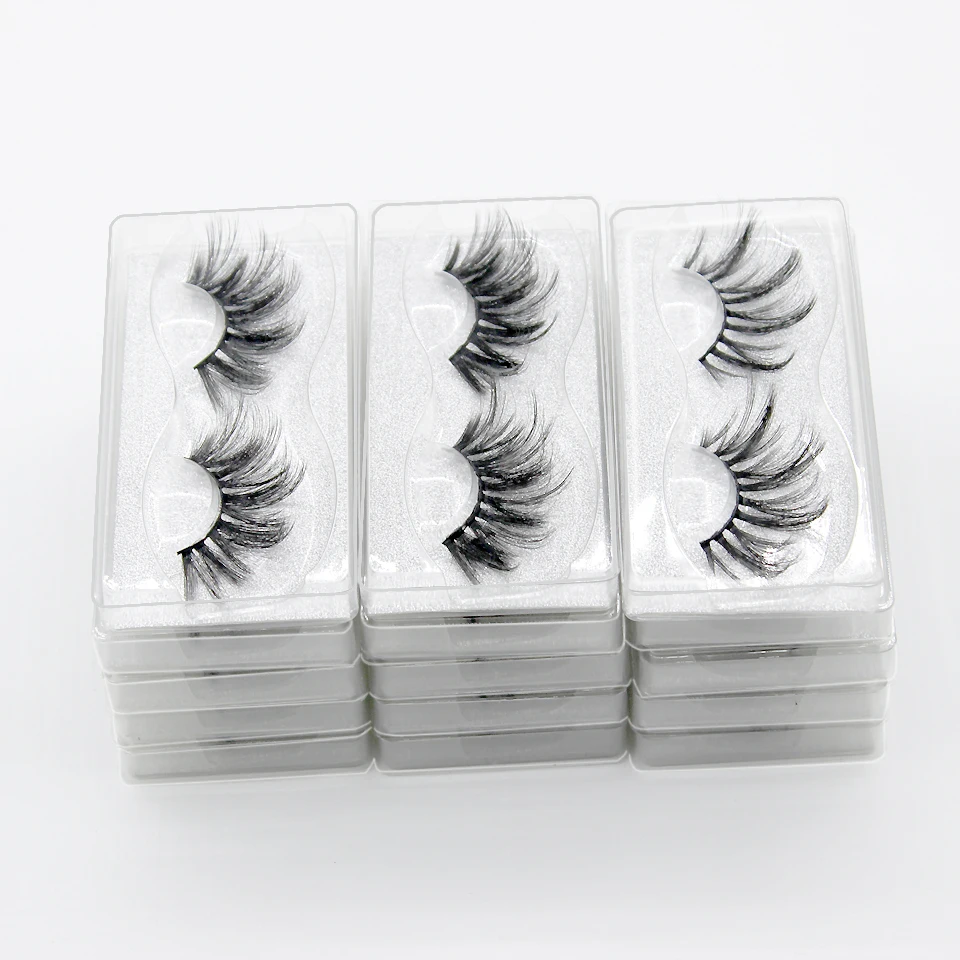 

Damepapil Faux Mink Custom Private Label Wholesale 25mm Lashes For Makeup, High Quality Hot Sale Natural Black Full Lash Strip