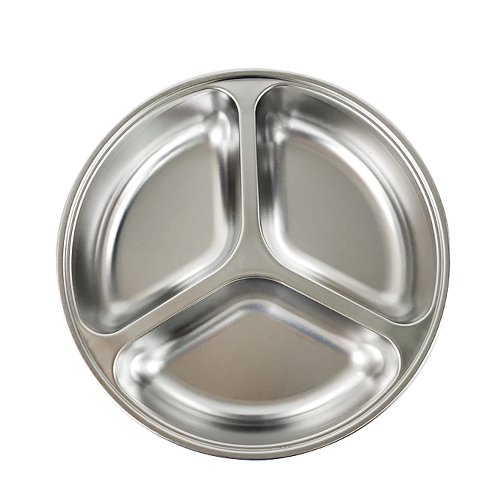 

LIHONG 3/4/5/6/7 Compartments with White Lid Set Dinner Plates Luxury Lunch Dish