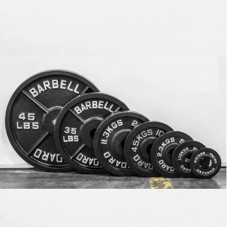

Wholesale LBS Fitness Gym Weight Rubber Bumper Plates barbell weight plates multiple weights optional