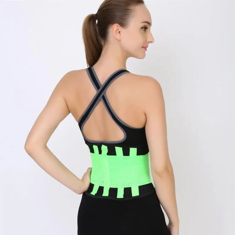 

High Quality Comfortable breathable men women rehabilitation waist support strap spring waist brace belt, Orange,rose red,blue,pink,summer green