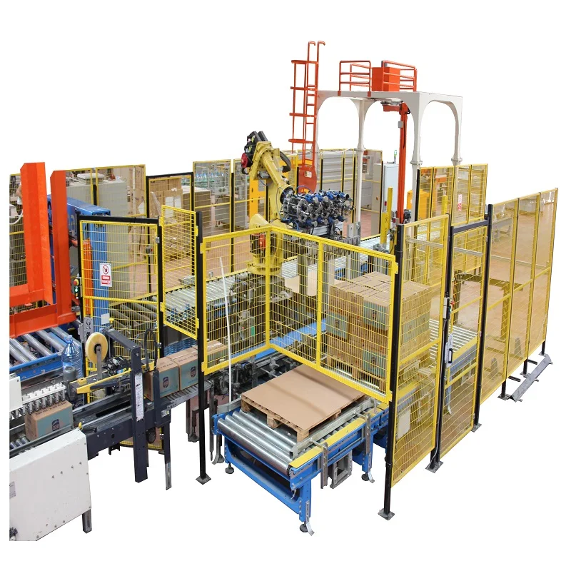 
Fully Robotic Palletizer for Box Carton , Bag , Pet , Bottle , Carboy , Demijohn , Glass Bottle , Gallon , Thread Bobbin 