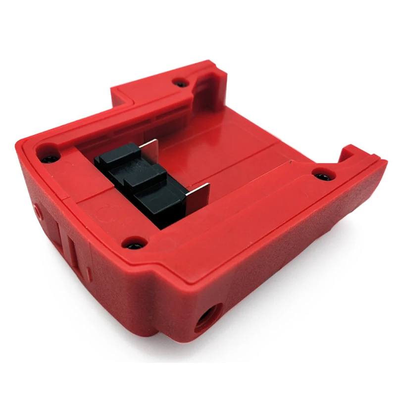 

USB Ports Battery Charger Adapter Converter Portable Accessories for Mil M18 LKS99, Red