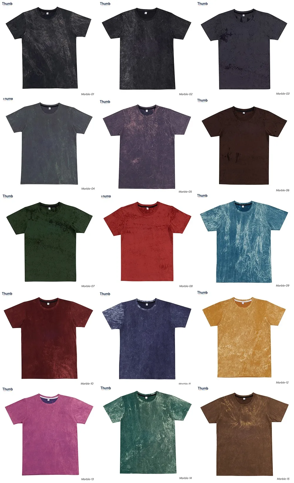 High Quality Clothing Of Blank Stone Washed Tie Dye T-Shirt 100