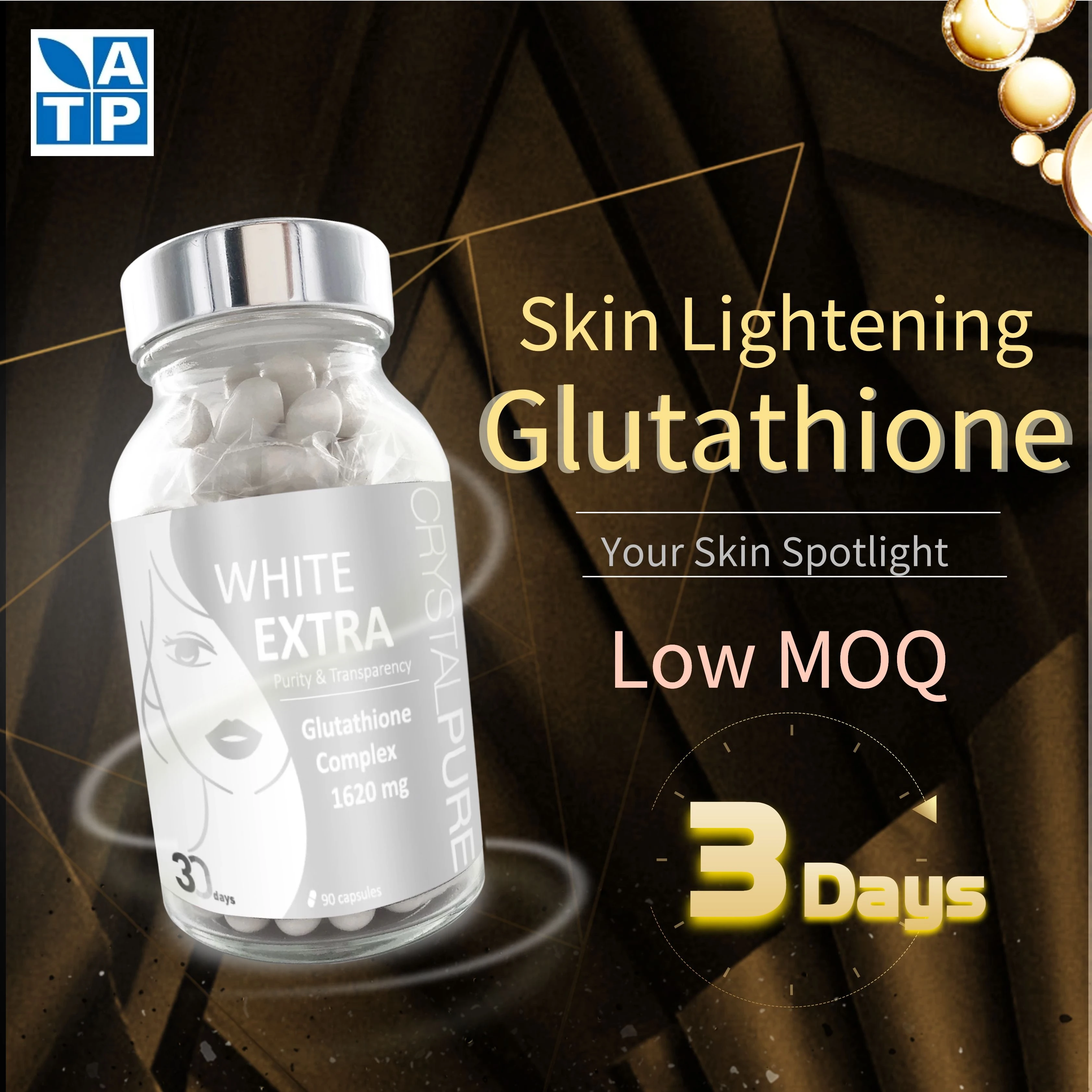 
skin whitening capsules brighten lightening beauty L cysteine Arbutin Lunasin OEM Glutathion For Skin Whitening 