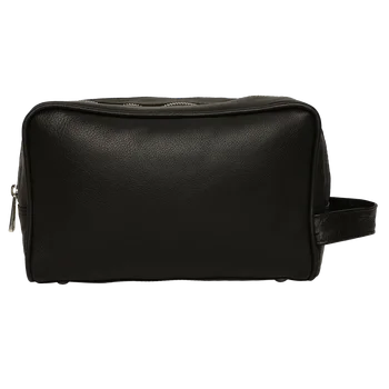genuine leather toiletry bag