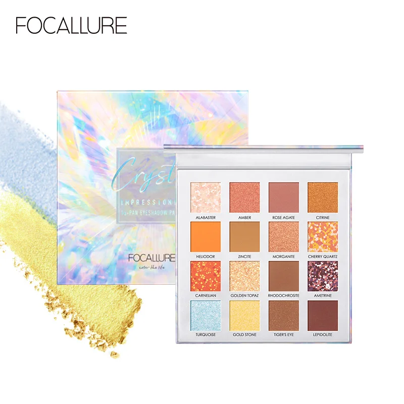 

Focallure New Hot Selling 2019 Amazon 16 Colors Ultra Glame Glitter Eyeshadow Exclusive Distributor Wanted